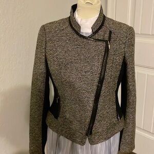 White House black market brown moto jacket. Size 6